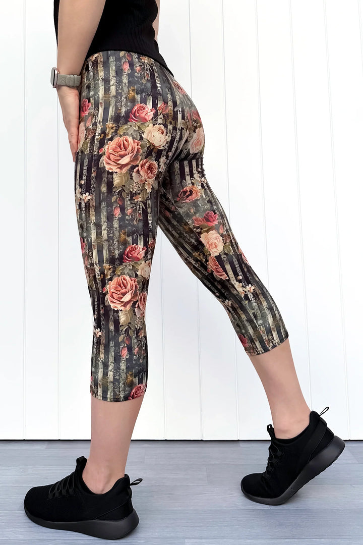 Heritage Rose - Casual - Capri Leggings