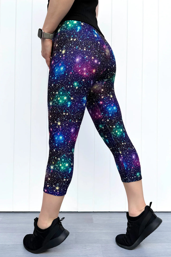 Galaxies Far Away - Casual - Capri Leggings