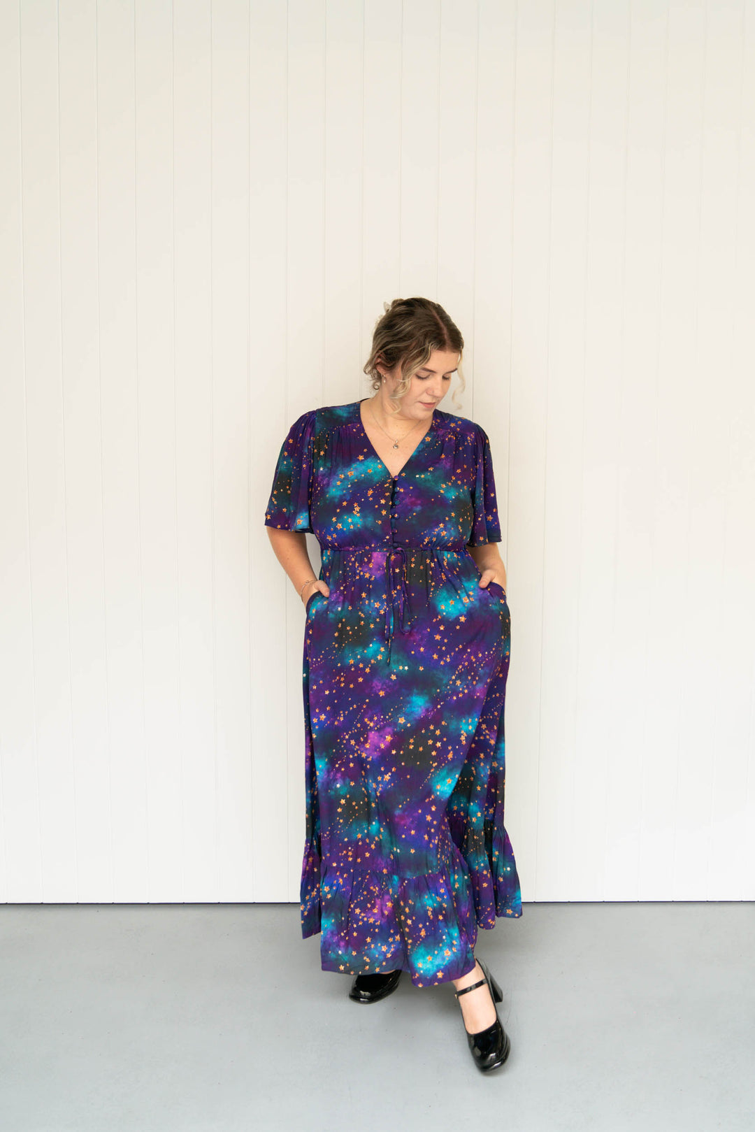 Dahlia Maxi Dress - Universe Shimmer