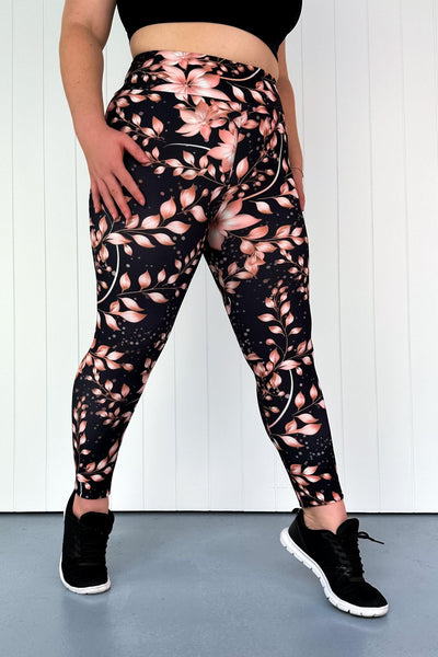 Rose Gold Oasis - Casual - Full Leggings