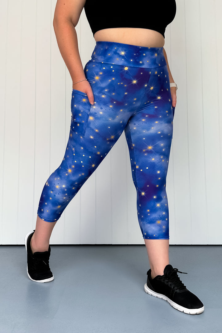 Admiral Sky - Casual - Capri Leggings - Pockets