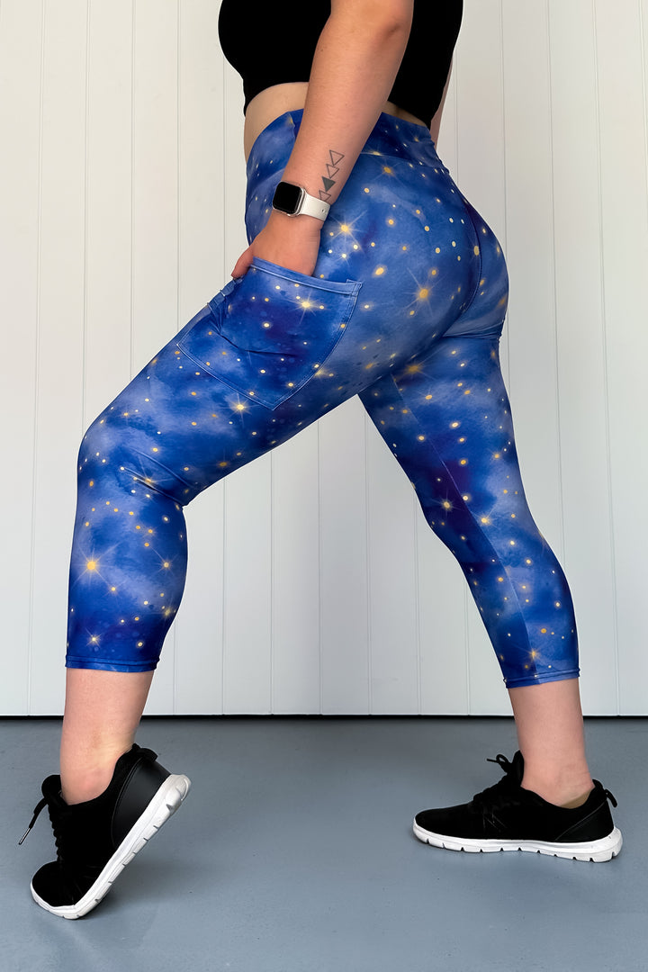 Admiral Sky - Casual - Capri Leggings - Pockets