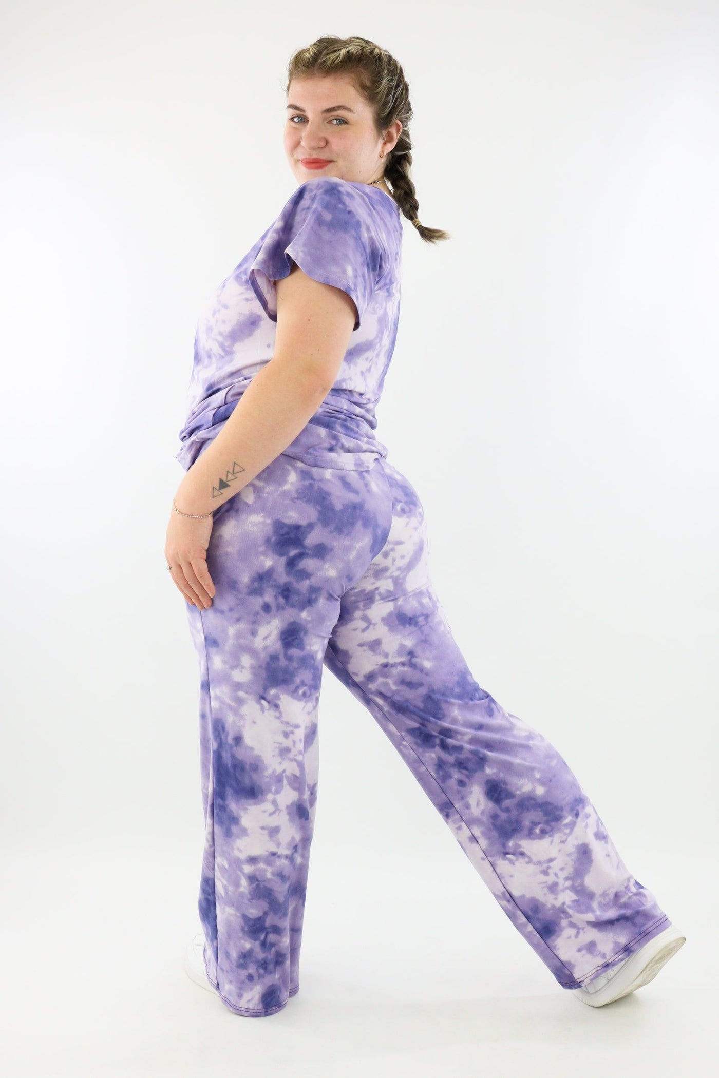 Purple Tie Dye - Lounge Pants - Pockets