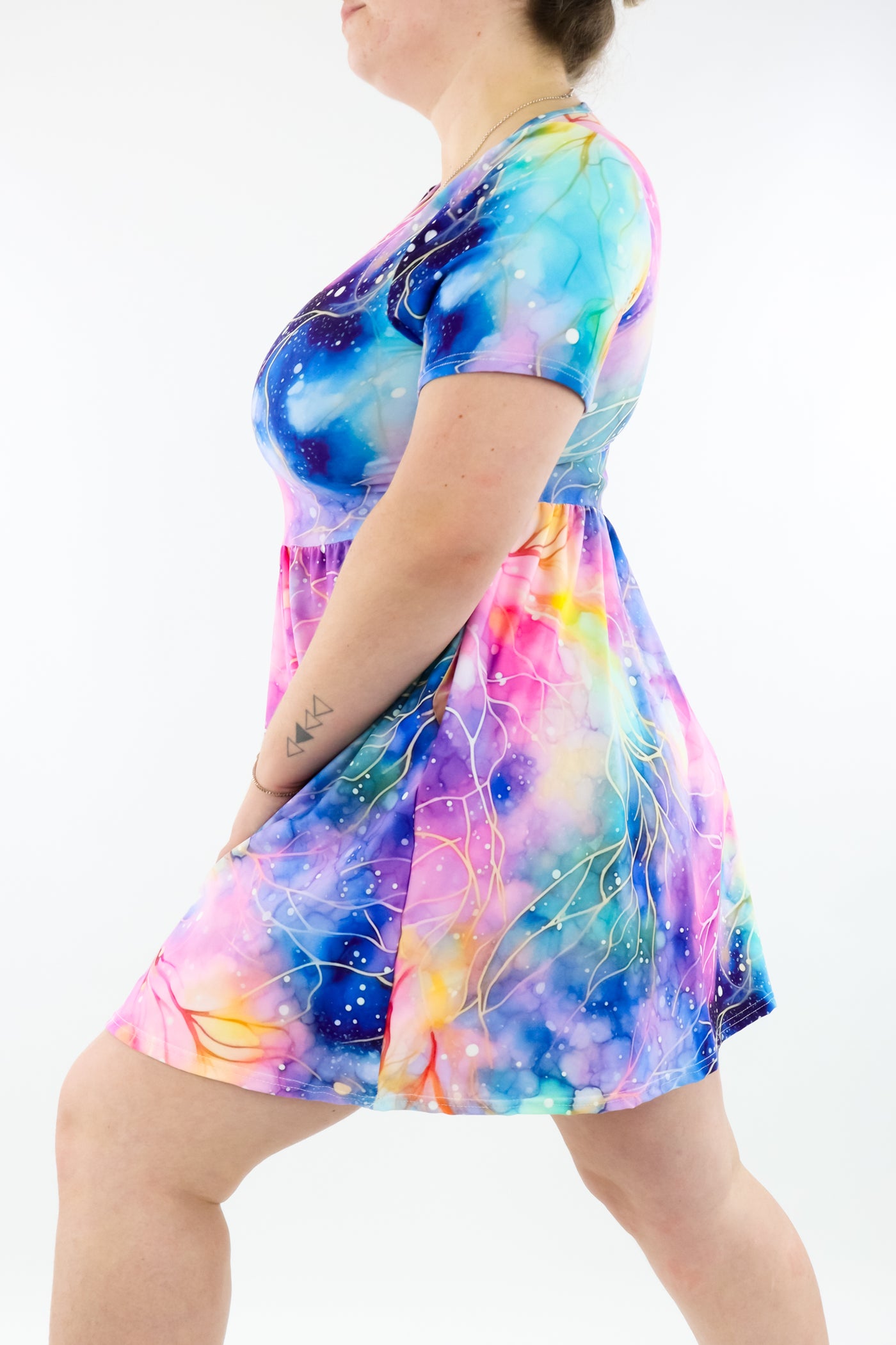 Spellbound - Mini Dress - Short Sleeve - Pockets