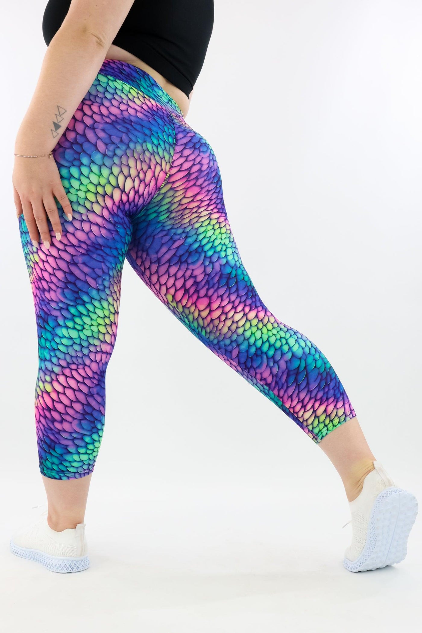 Rainbow Dragon - Casual - Capri Leggings