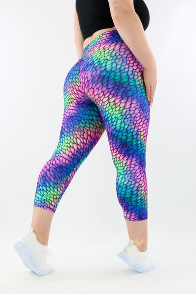 Rainbow Dragon - Casual - Capri Leggings