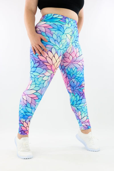 Pastel Lotus - Casual - Long Full Leggings