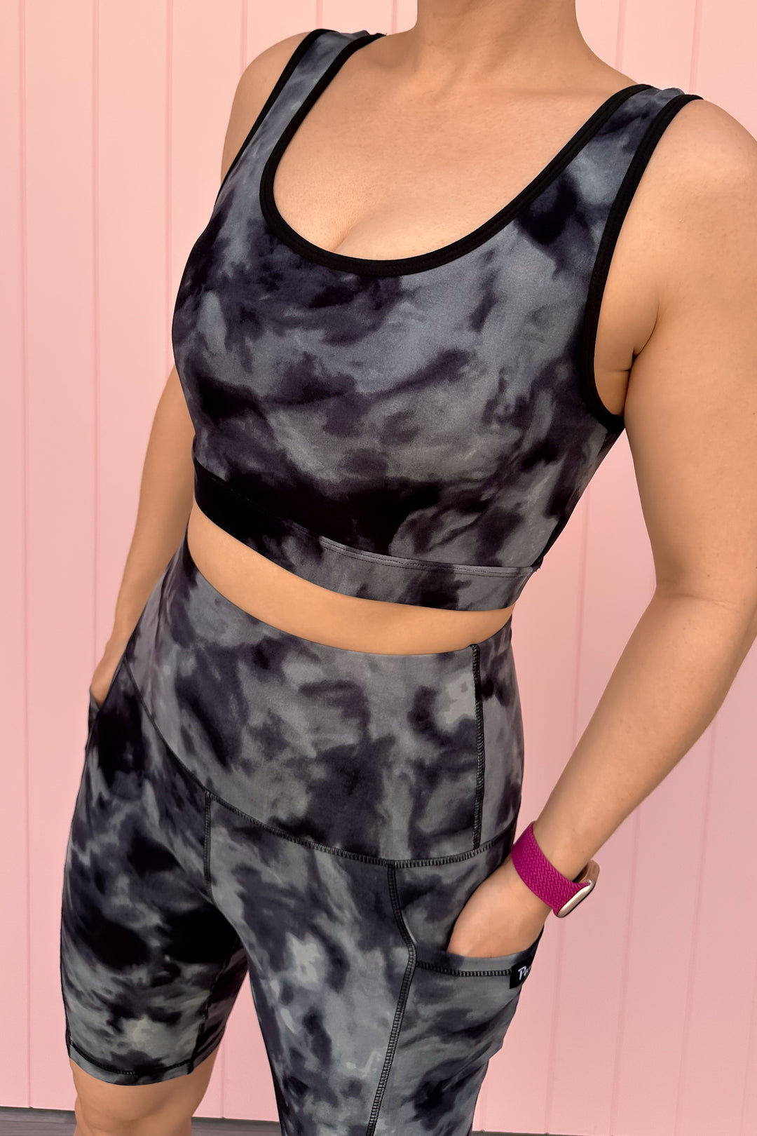 Stormy Tie Dye - Reversible Crop Top - Hybrid 2.0