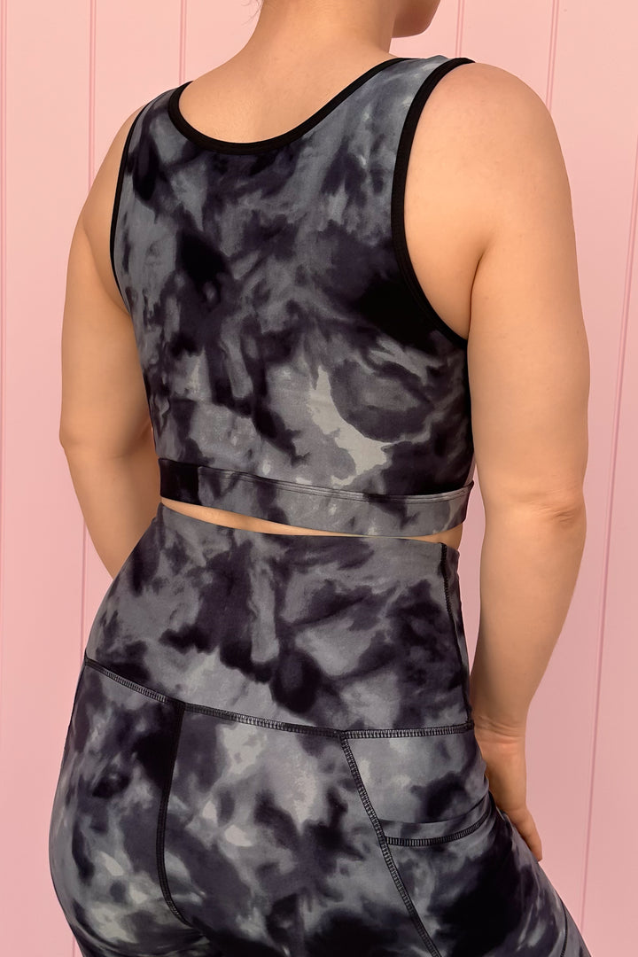 Stormy Tie Dye - Reversible Crop Top - Hybrid 2.0