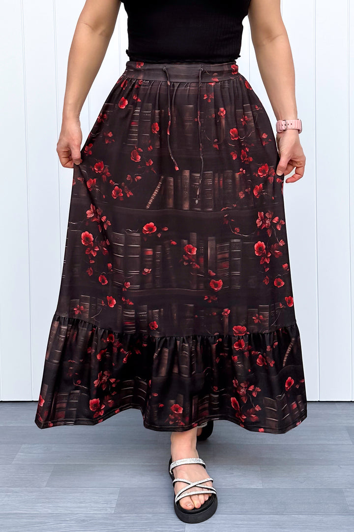 Selene Maxi Skirt - Book Witch - Pockets