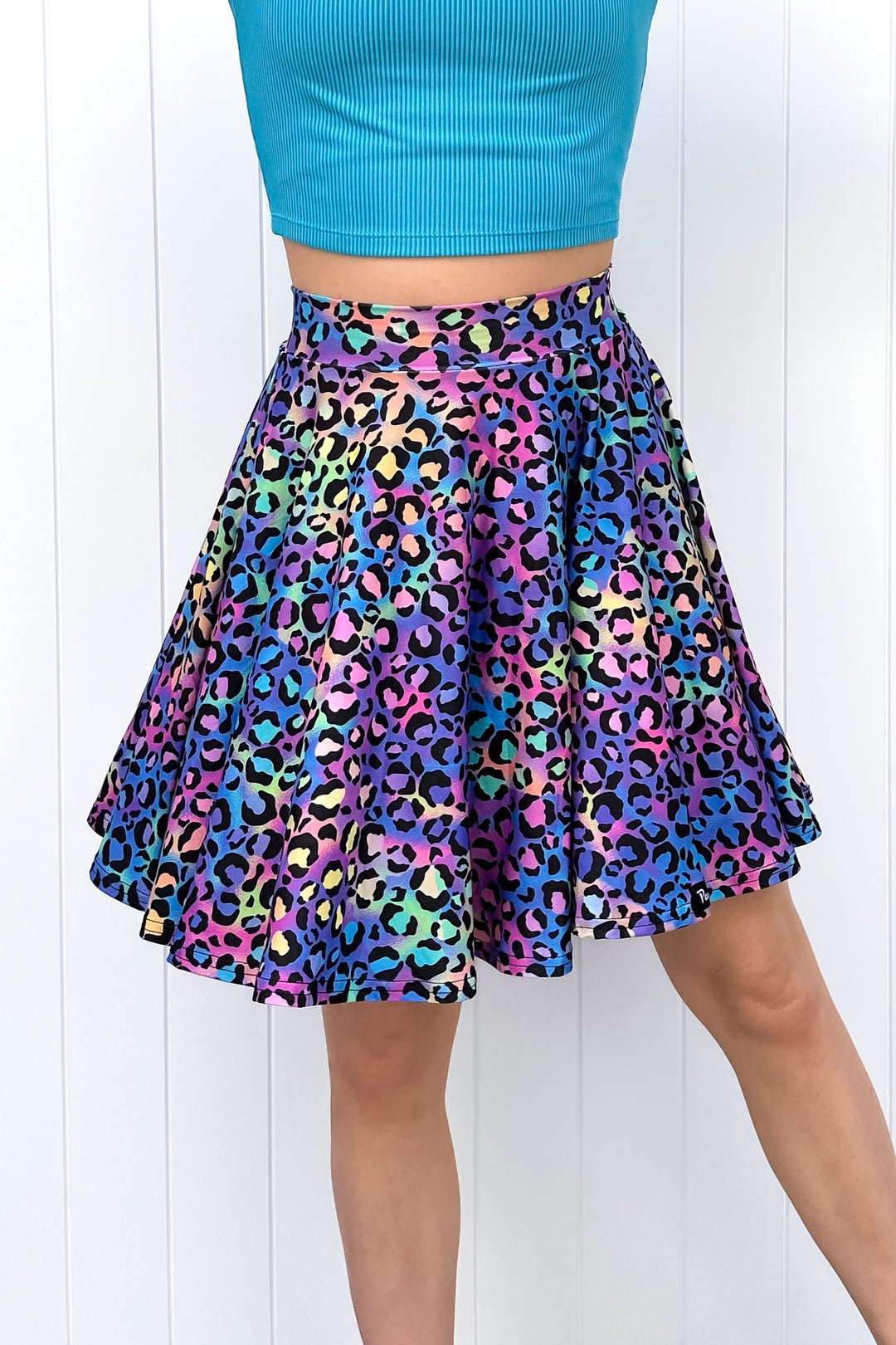 Seraphine Mini Skirt - Vivid Leopard