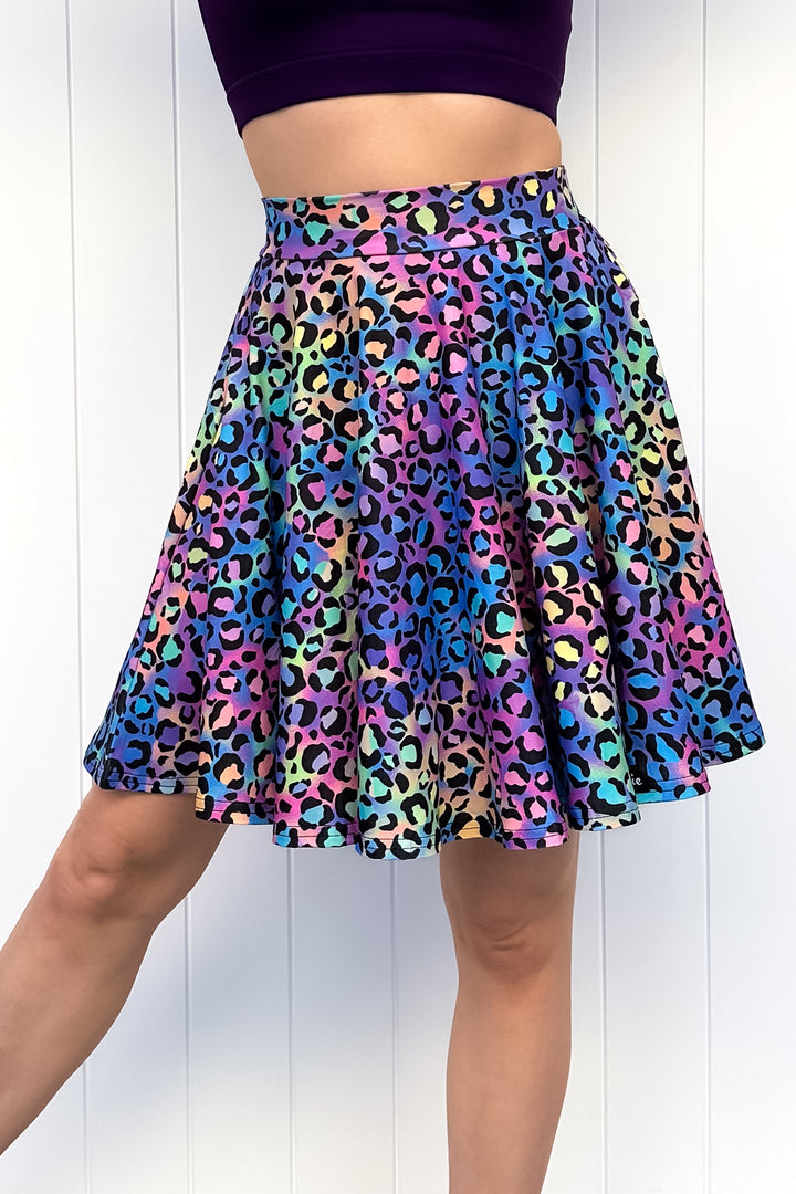 Seraphine Mini Skirt - Vivid Leopard