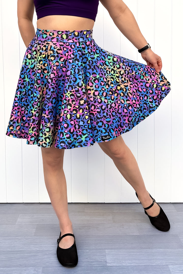 Seraphine Mini Skirt - Vivid Leopard