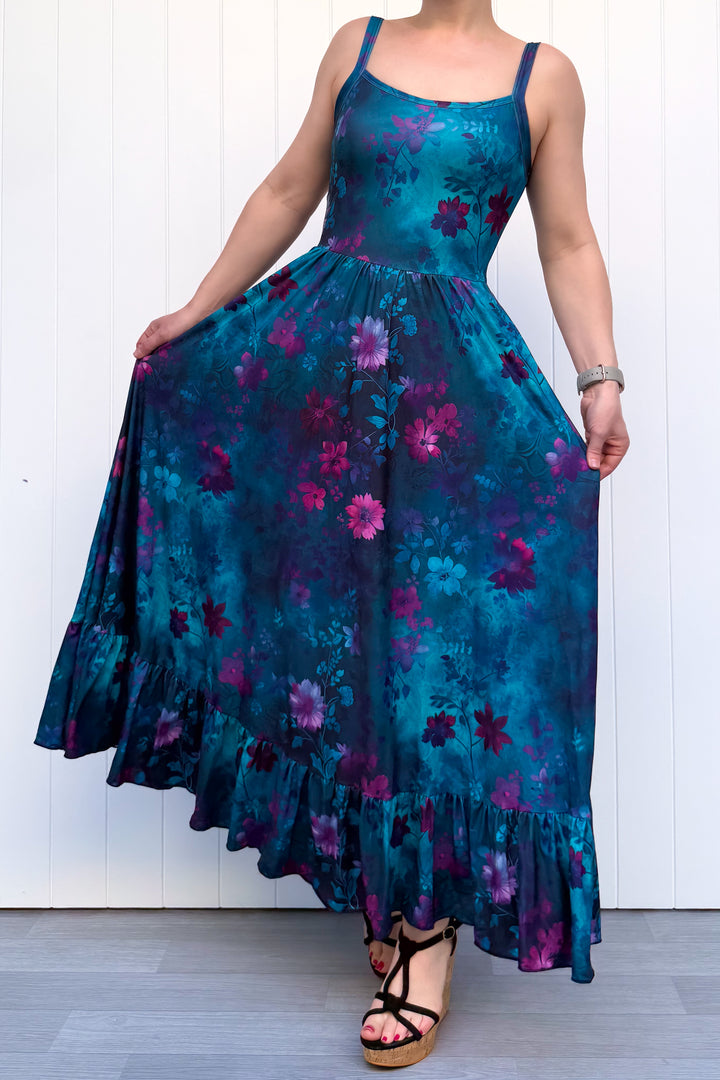 Celeste Maxi Dress - Ethereal Bloom - Pockets