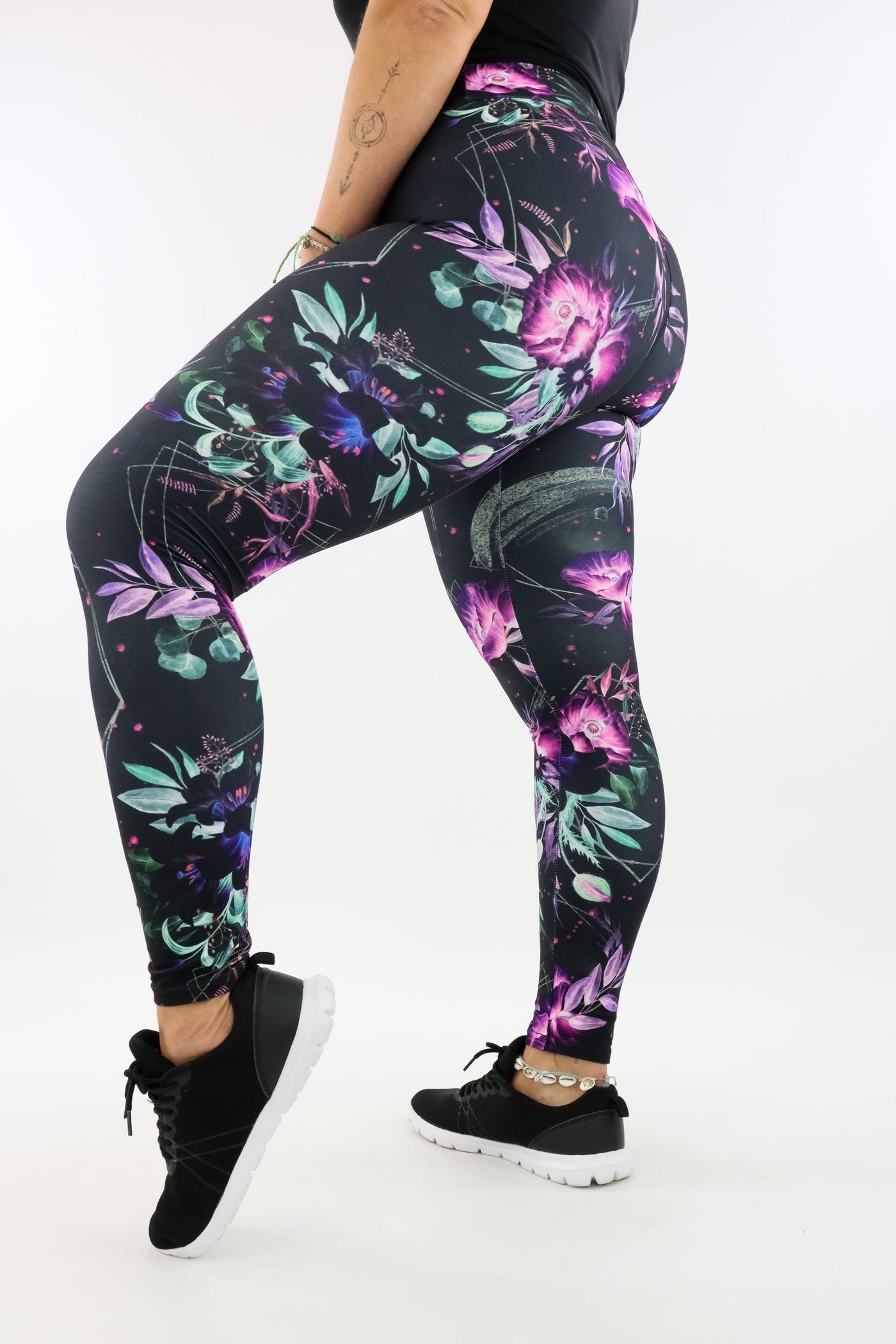 Evanescent Flower - Casual - Full Leggings Casual Full Leggings Pawlie   