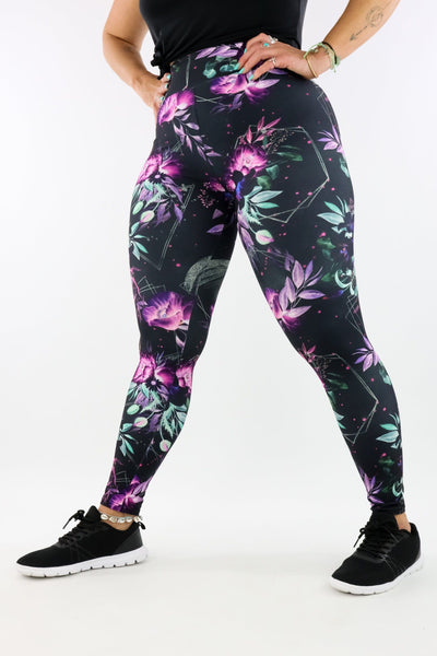 Evanescent Flower - Casual - Full Leggings Casual Full Leggings Pawlie   