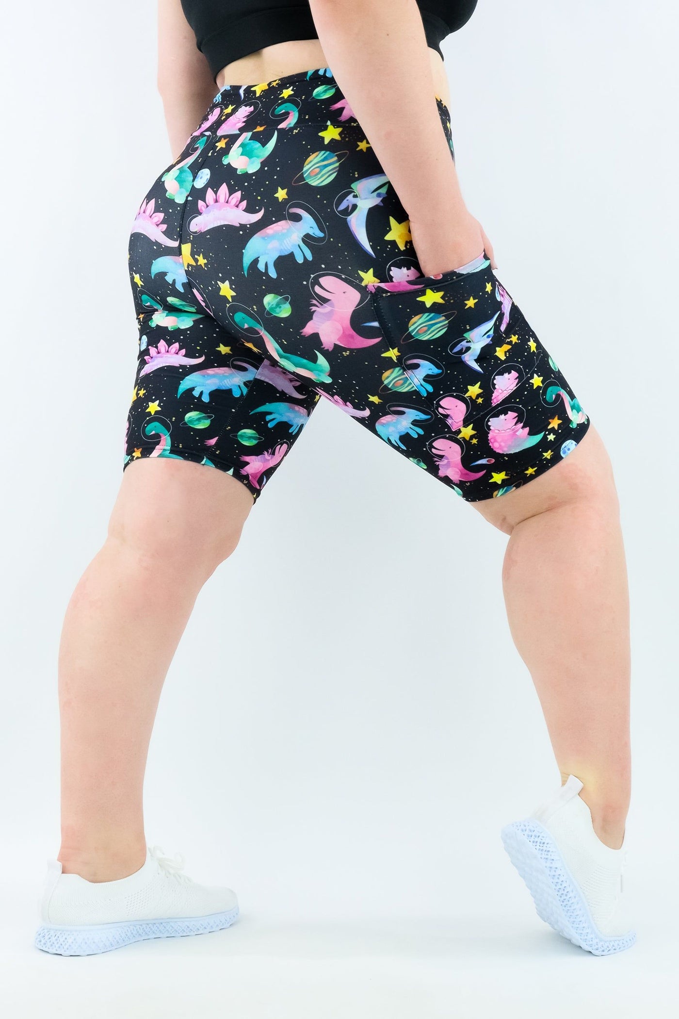 Space Dinosaurs - Casual - Long Shorts - Pockets - Pawlie