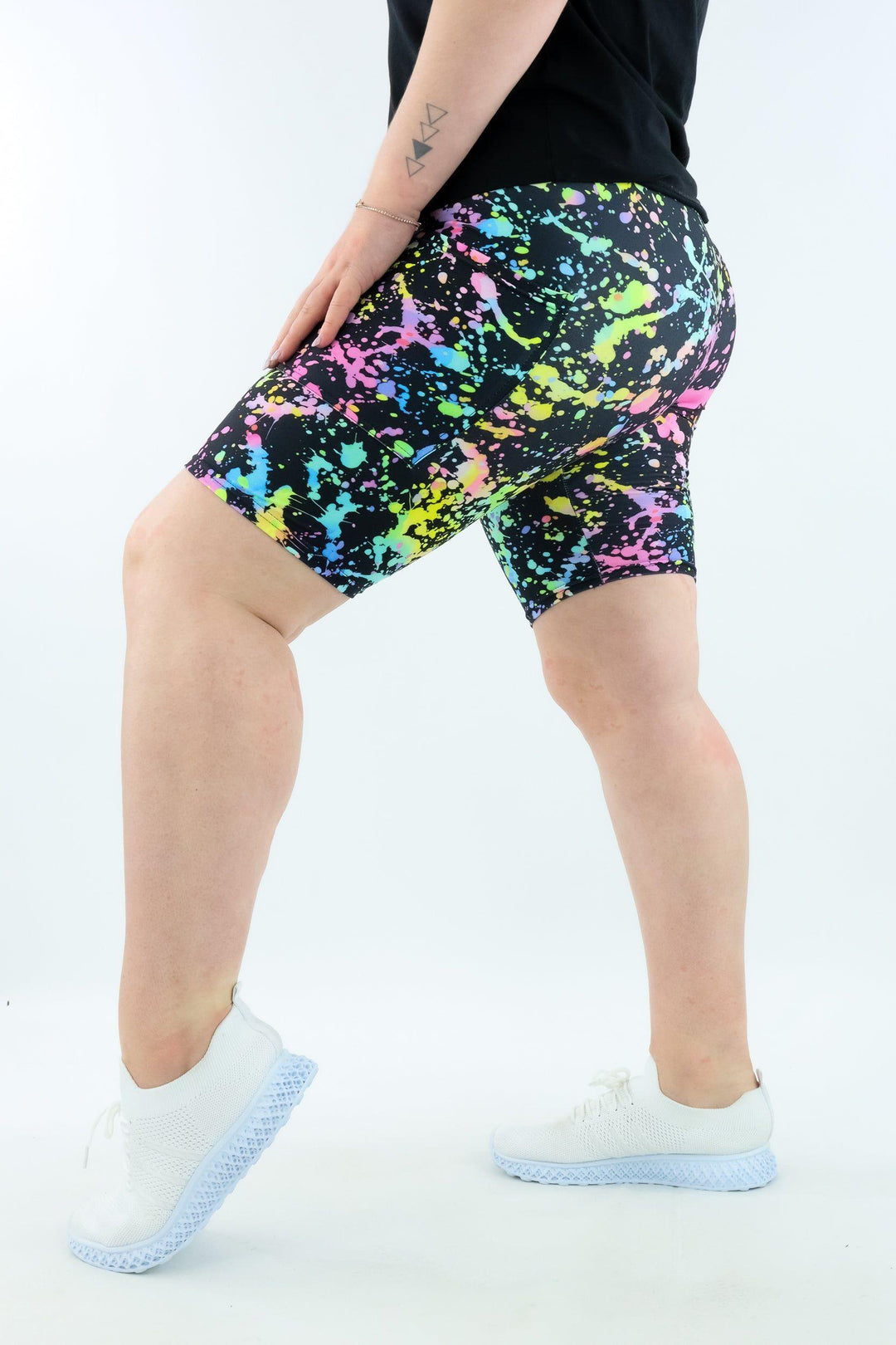 Neon Splash - Casual - Long Shorts - Pockets - Pawlie