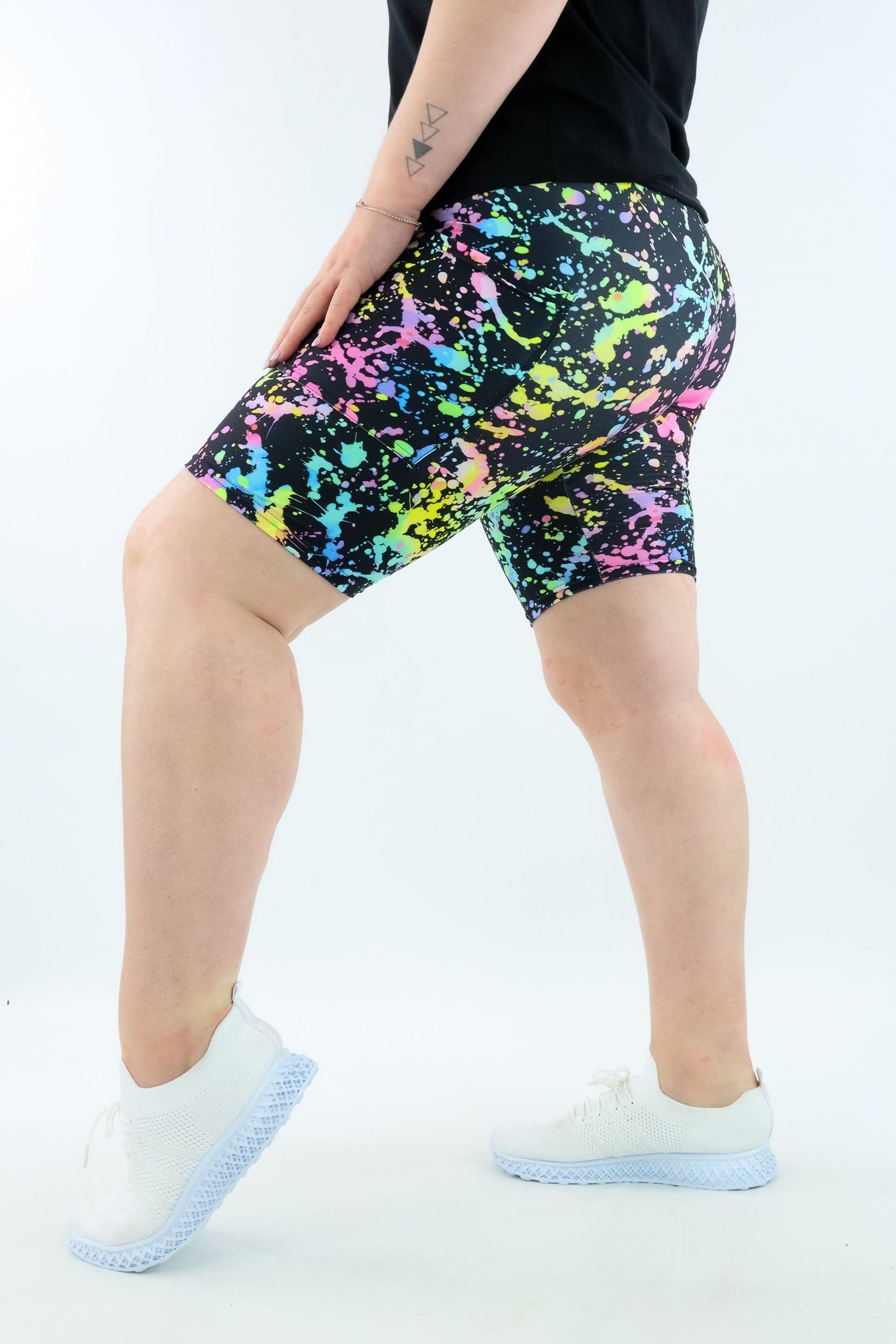 Neon Splash - Casual - Long Shorts - Pockets - Pawlie