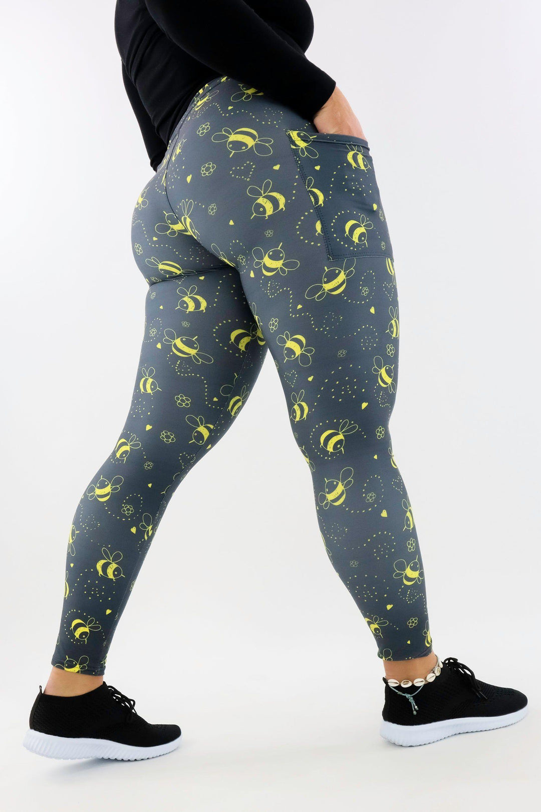 Bumble Bee - Casual - Regular Full Leggings - Pockets Casual Full Leggings - Pockets Pawlie   