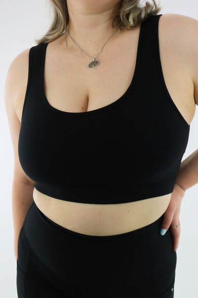 Black - Reversible Crop Top - Hybrid 2.0 - Pawlie