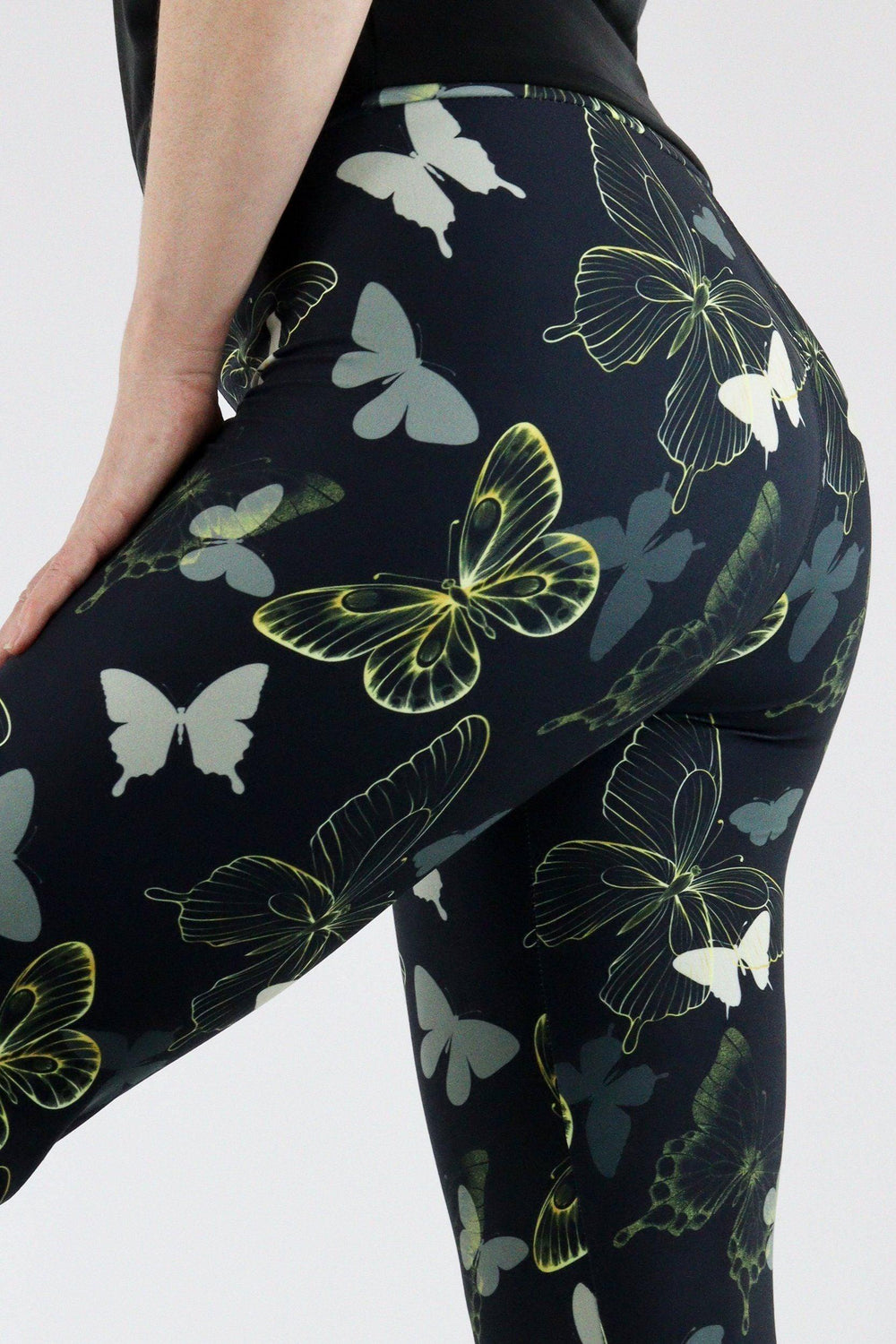Golden Butterfly - Casual Capri Leggings Casual Capri Leggings Pawlie   