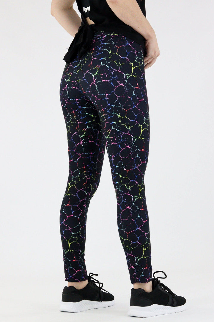 Rainbow Marble - Casual Leggings Casual Full Leggings Pawlie   