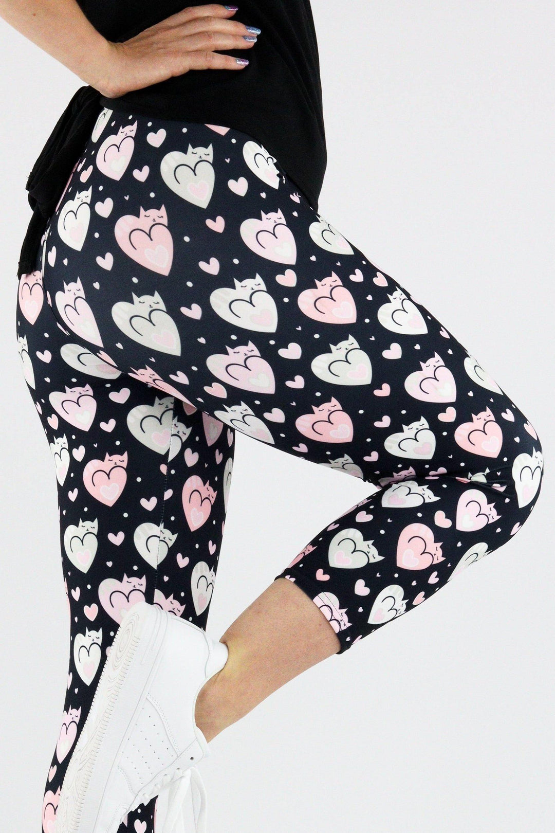 Cat Love - Casual Capri Leggings Casual Capri Leggings Pawlie   