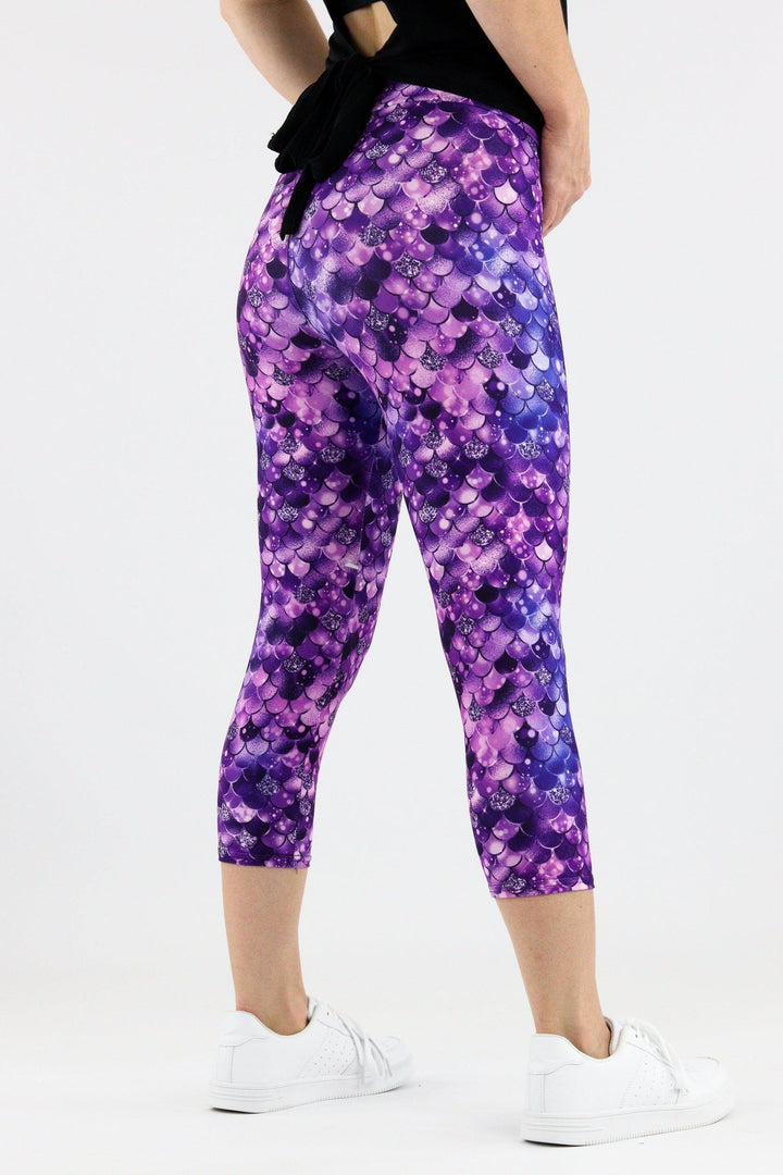 Royal Mermaid - Casual Capri Leggings Casual Capri Leggings Pawlie   