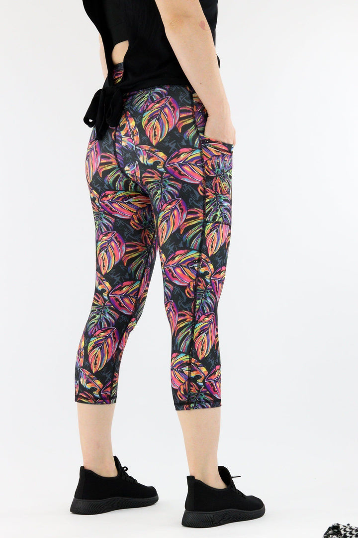 Tropic Life - Hybrid 1.0 - Leg Pockets - Capri Leggings Hybrid Capri Leggings Pawlie   
