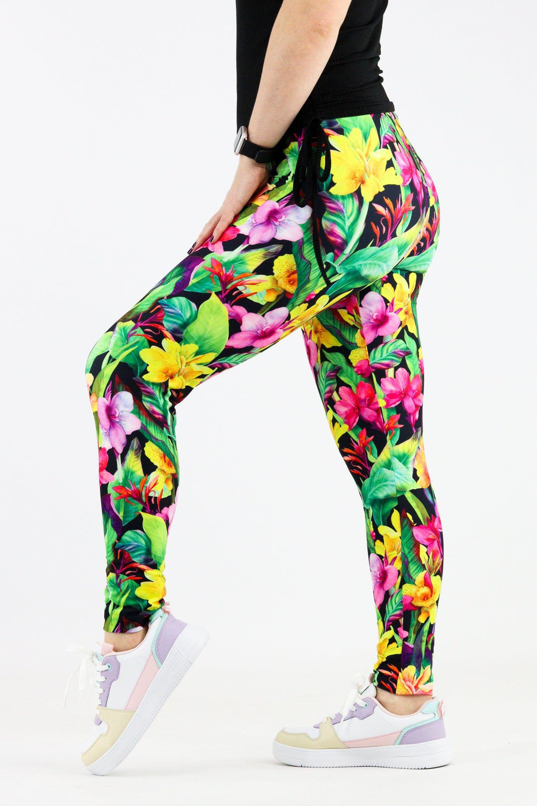 Exotic Flowers - Casual Full Leggings Casual Full Leggings Pawlie   