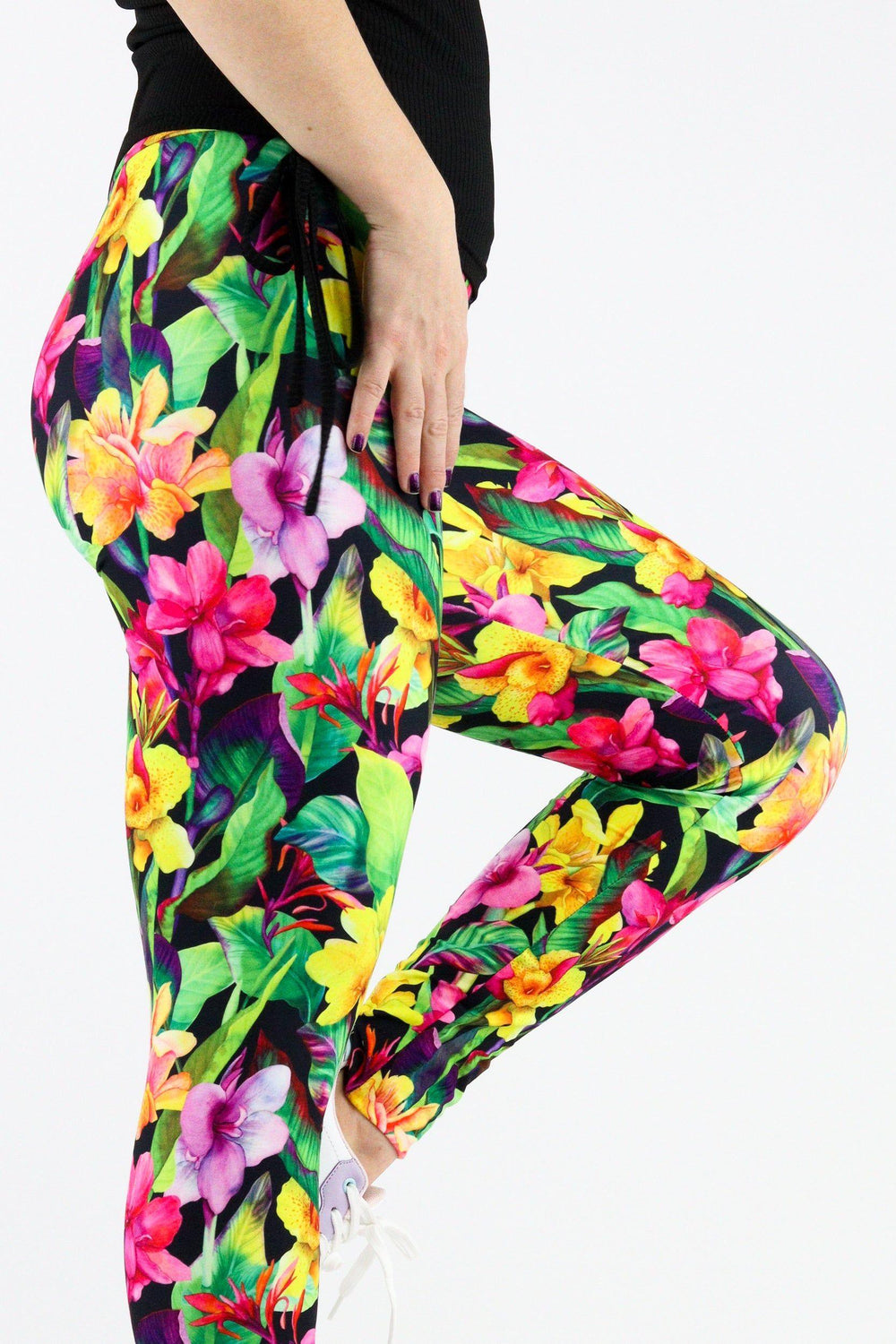 Exotic Flowers - Casual Full Leggings Casual Full Leggings Pawlie   