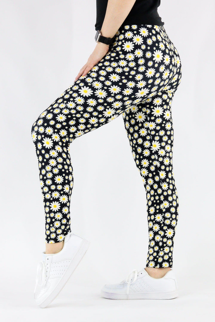 Little Daisies - Casual Full Leggings Casual Full Leggings Pawlie   