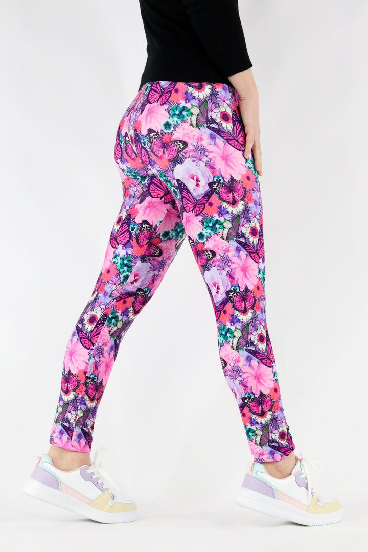 Florescence Butterfly - Casual Full Leggings Casual Full Leggings Pawlie   