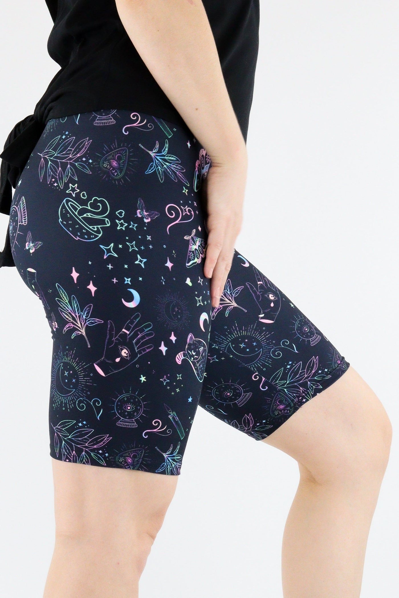 Holographic Witch - Casual Long Shorts Casual Shorts Pawlie   